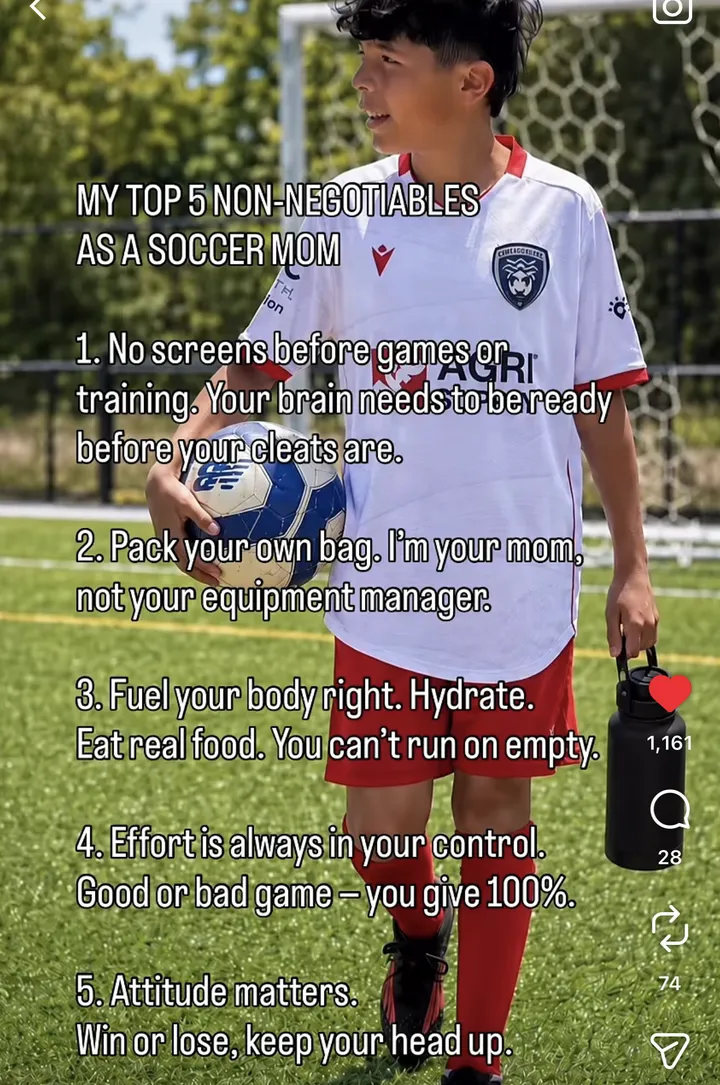 Soccer Momster reel — My Top 5 Non-Negotiables as a Soccer Mom
